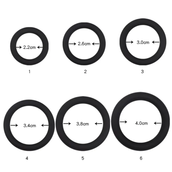 Anneau de pénis en silicone pour homme